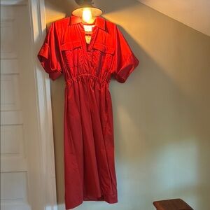 Elegant Red Women's Dress